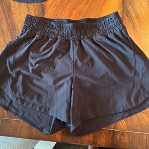 Black Lululemon Size 10 Athletic Shorts, NEVER WORN, Elastic Waistband.